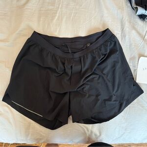Lululemon Men’s Fast and Free Lined Running Shorts 6” XXL Black